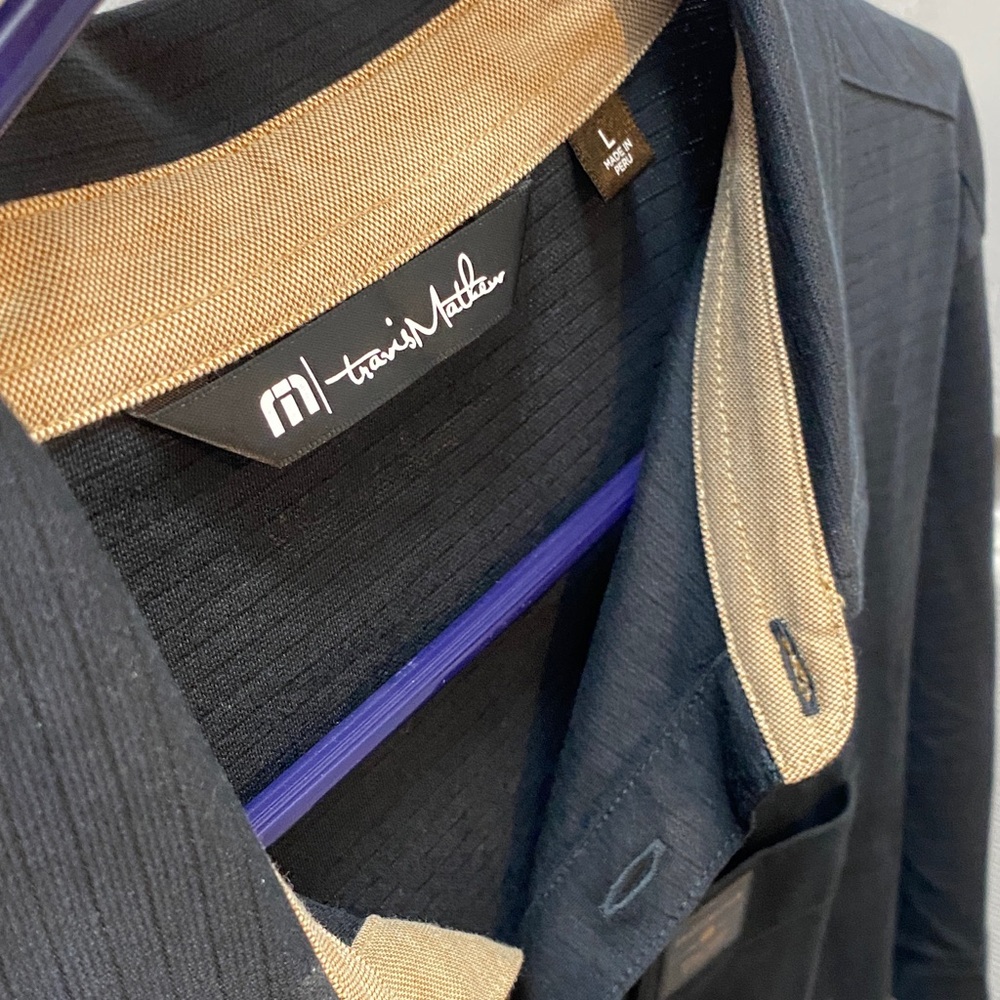 Travis Mathew Dark Navy Polo Shirt - Picture 5 of 5